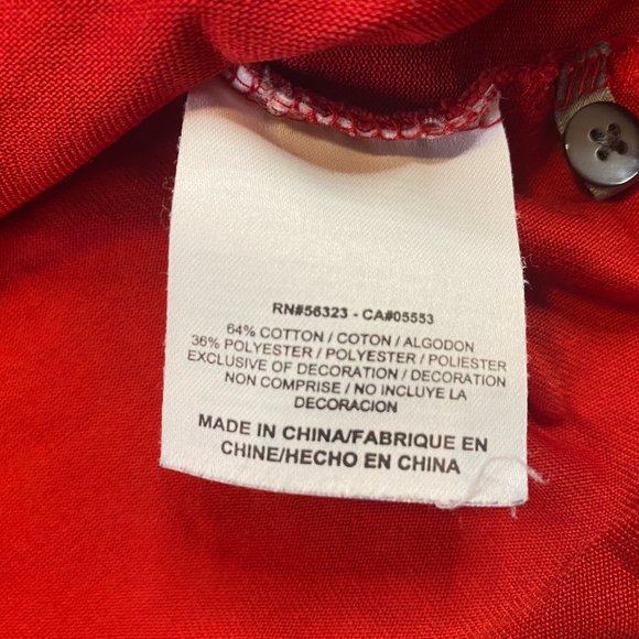 Nike Tiger Woods Collection Polo Red Medium M 2011 US Open Congressional - Picture 6 of 8